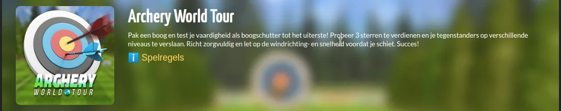 Spelregels Archery boogschieten Spelregels Archery boogschieten