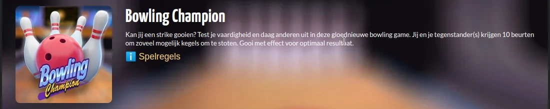 Spelregels Bowling Spelregels Bowling